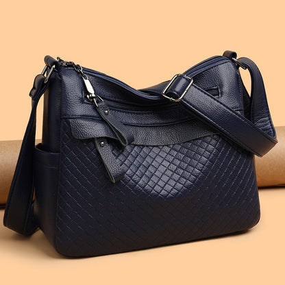Women's Multi-Layer, High-Capacity, Soft Leather Versatile Crossbody Bag