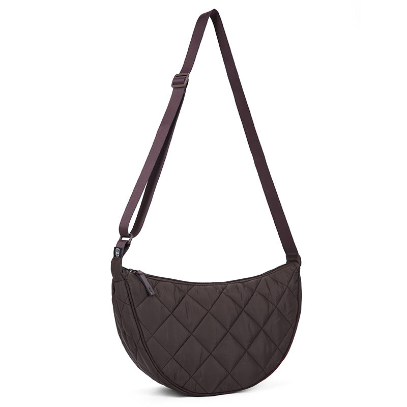 Womens High-Capacity Nylon Shoulder Crossbody Bag
