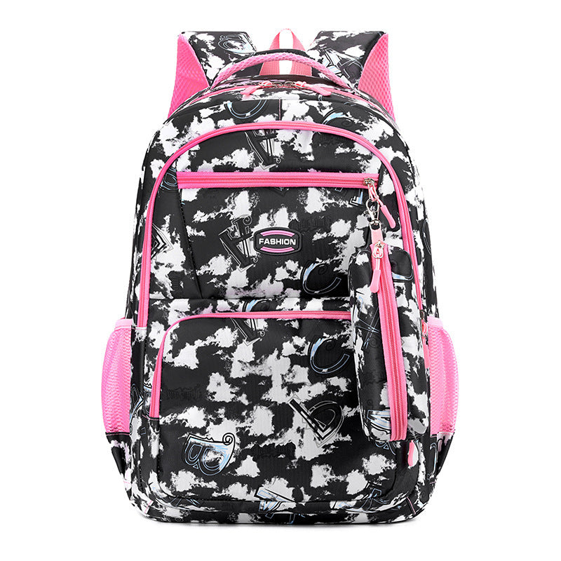 womens double shoulder casual fashion backpack