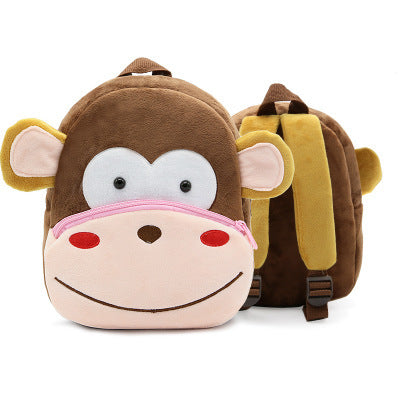 cute plush backpacks kindergarten cartoon school bags children animal toys bag