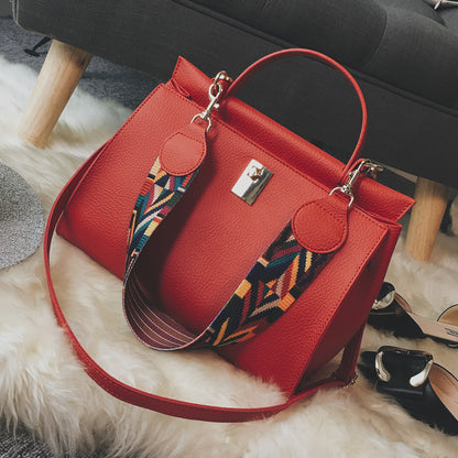 in the spring of new handbag korean color strap shoulder bag handbag shoulder lock casual fashion