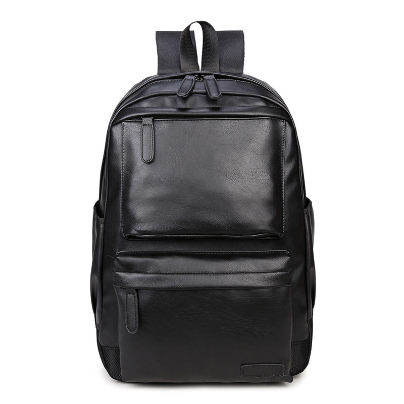 new mens travel bag fashion backpack pu shoulder bag mens casual sports backpack