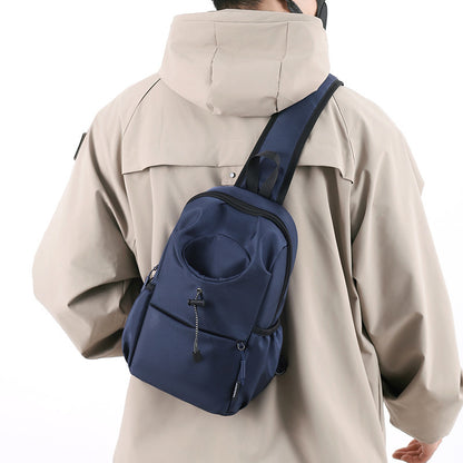 mens oxford cloth splash proof shoulder crossbody chest bag