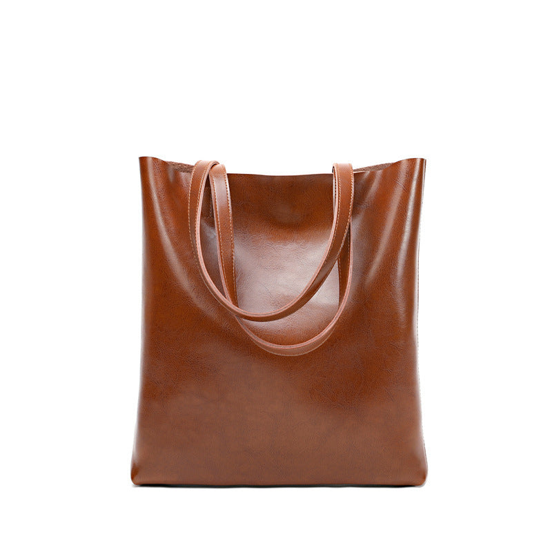 womens cow leather bag stylish and simple
