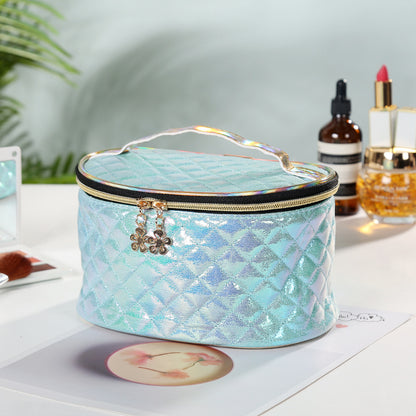 large capacity pu cosmetic bag travel fashion waterproof portable storage bag