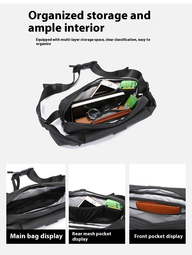 led smart waist bag outdoor sports billboard mobile display