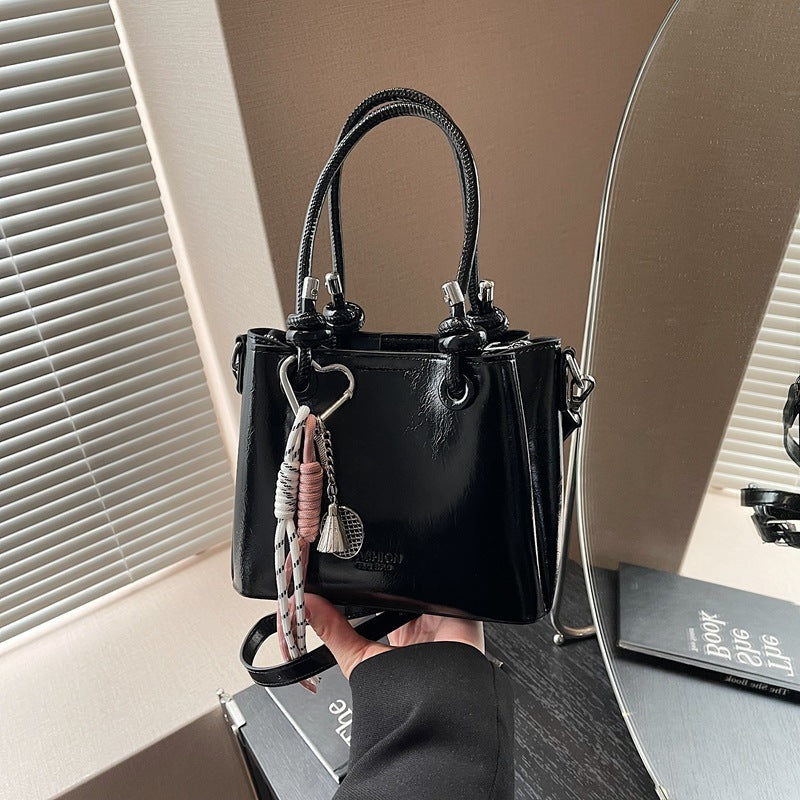 womens messenger bag fashion portable one shoulder bucket bag