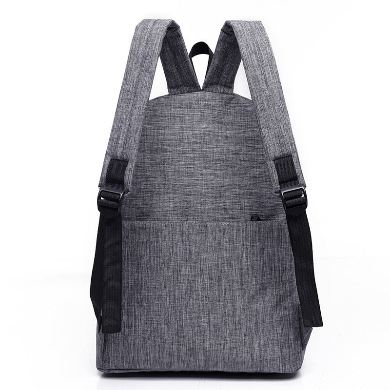 pure color canvas backpack female middle school student bag korean style small tidecollege wind backpack male fashion travel bag