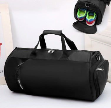 fitness bag mens sports bag basketball training bag football bag portable travel bag cylinder bag shoulder bag waterproof