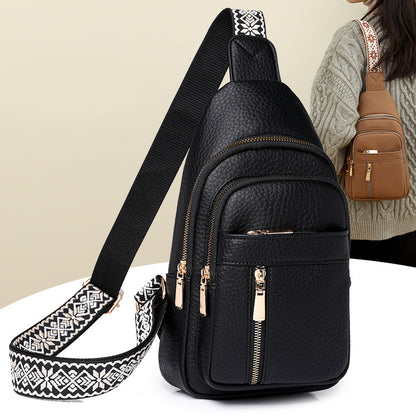 retro easy matching pu messenger bag casual fashion