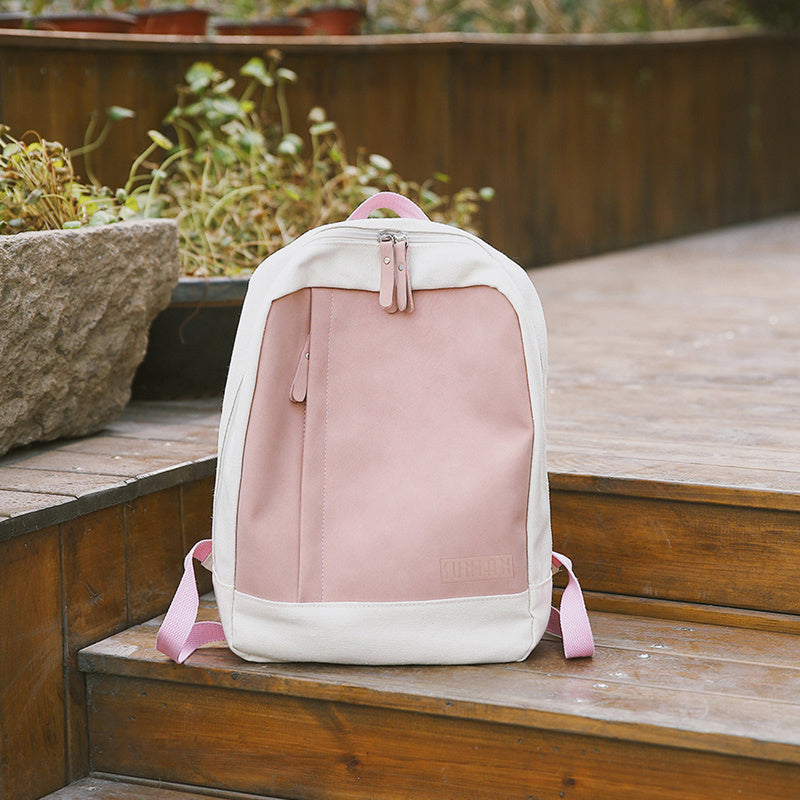 trendy student canvas backpack