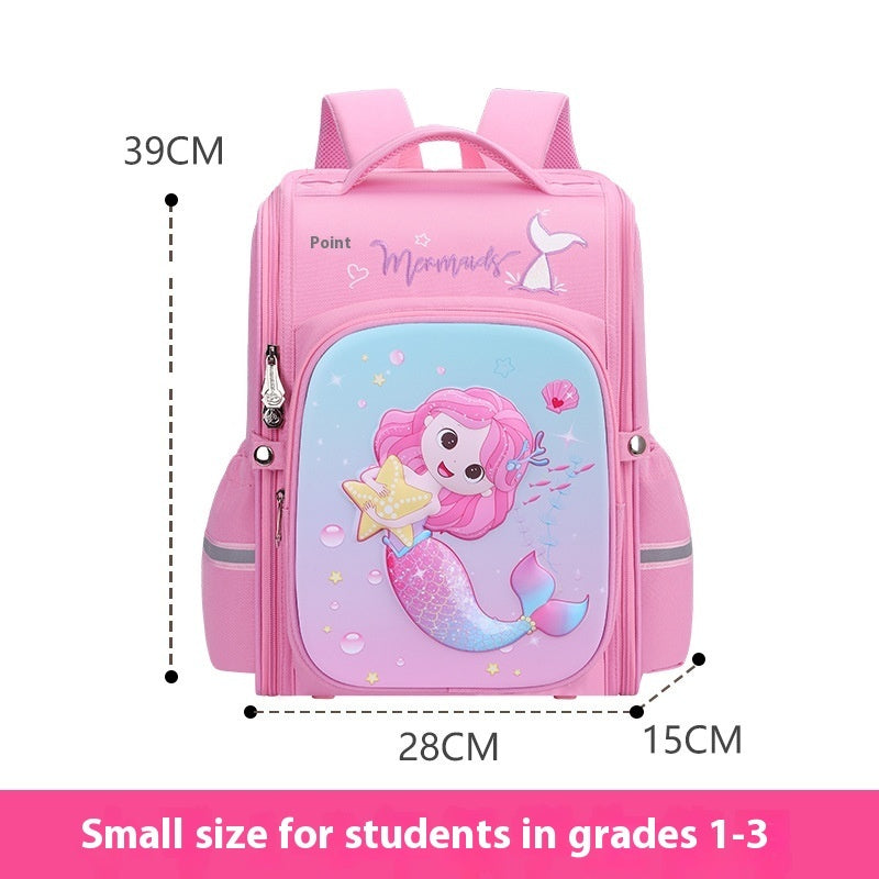 large capacity schoolbag to reduce study load spine protection