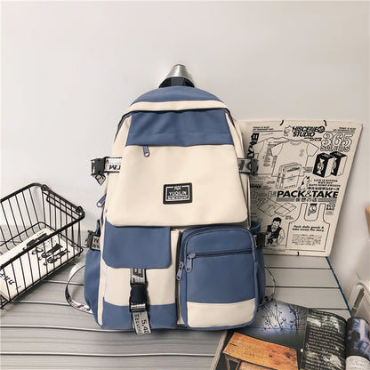 junior high school college students backpack