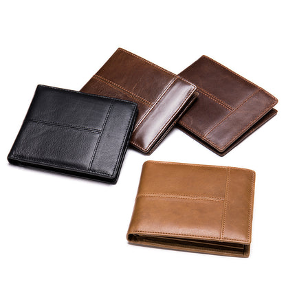 anti theft leather mens wallet