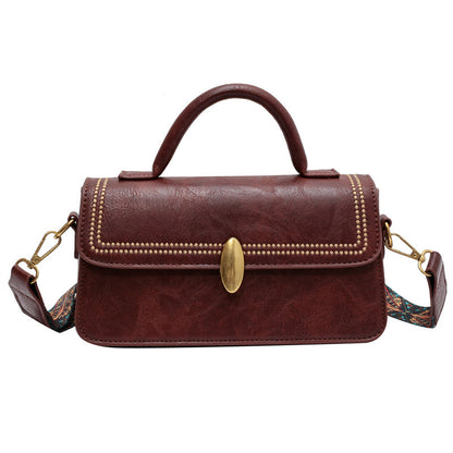womens one shoulder portable small square bag