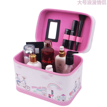 manufacturer korean lovable hand held cosmetic bag waterproof travel package make up toolbox