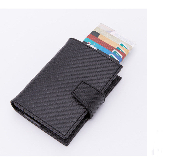 anti theft brush aluminum change wallet