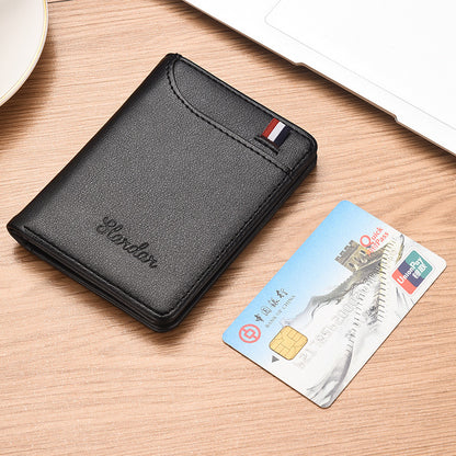 ultra thin mens vertical mini wallet drivers license bag