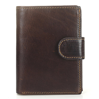 mens short leather wallet vintage