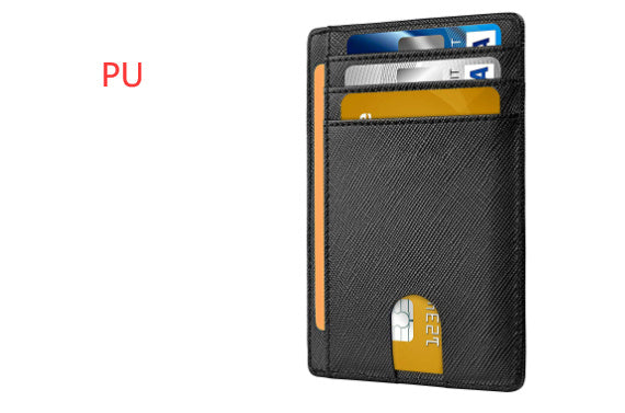 card holder leather foreign trade men rfid anti theft swiping european and american card holder male amazon hot products card holder