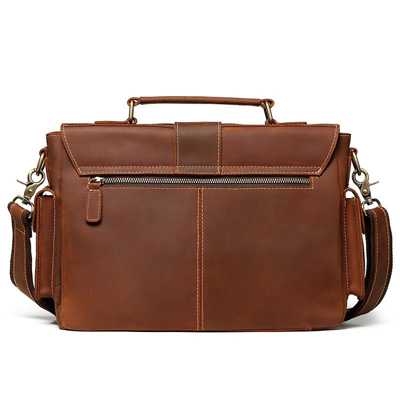 business leather mens briefcase