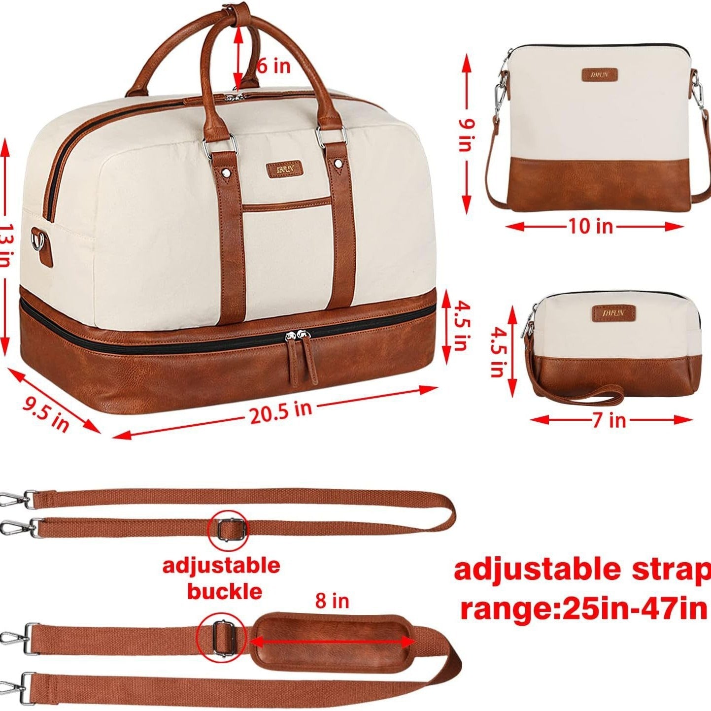 large capacity waterproof and wear resistant handbag