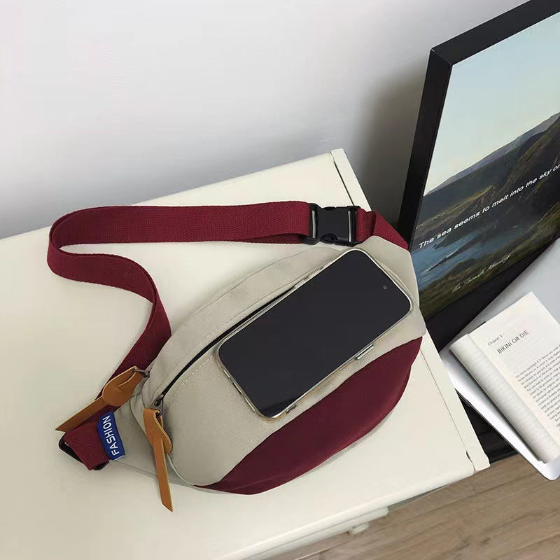 crossbody all matching one shoulder sports waist bag for women