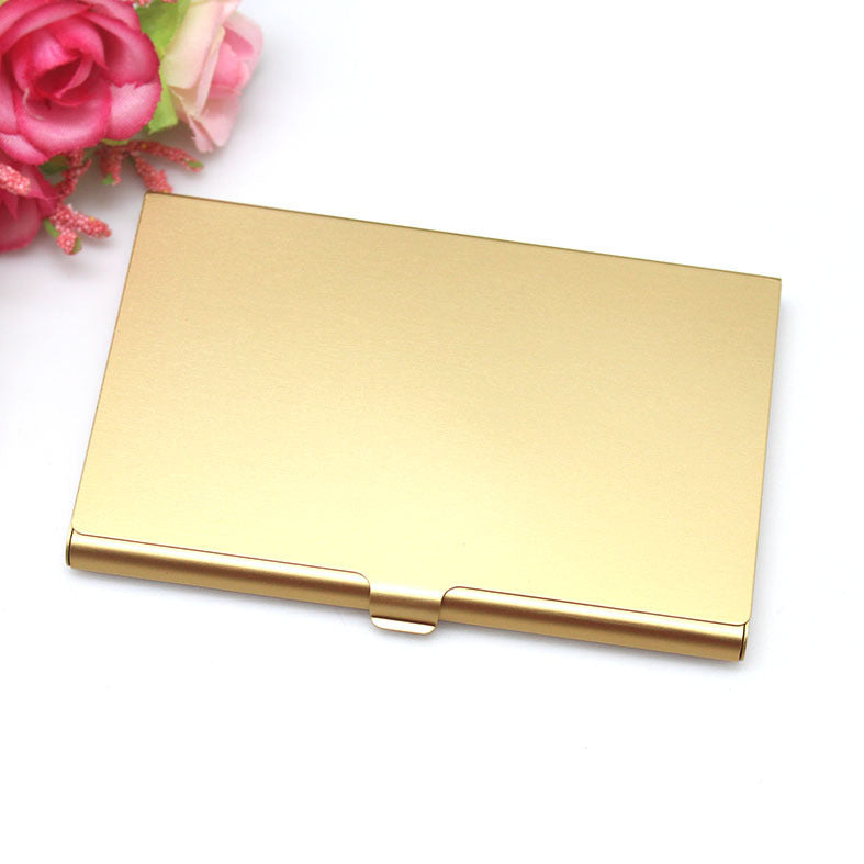 color aluminum business card case