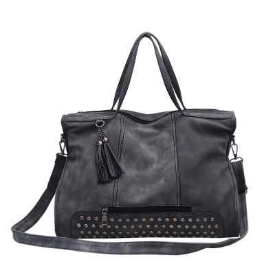 retro rivet one shoulder messenger big bag