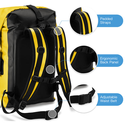 waterproof backpack heavy duty roll top dry bag for kayaking rafting boating mobilephone waterproof bag durable beach bag