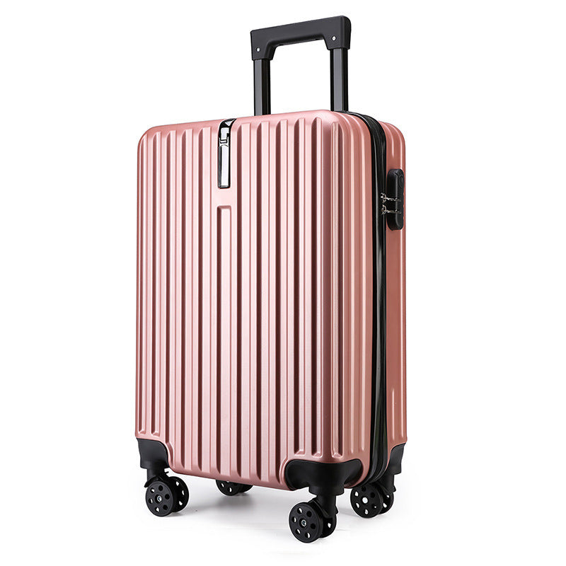 20-inch Large Capacity Student Suitcase Business Striped Trolley Case