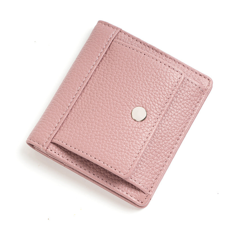 womens wallet short thin card holder womens high sense mini and simple coin purse