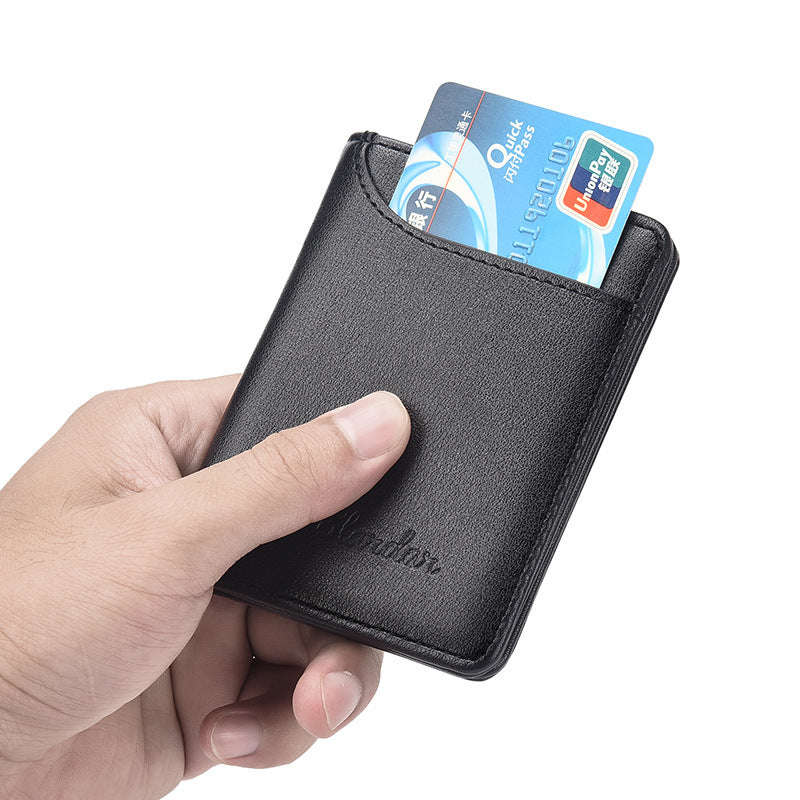 ultra thin mens vertical mini wallet drivers license bag