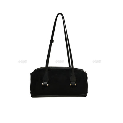 Retro Suede Handheld Bowling Ball Boston Bag
