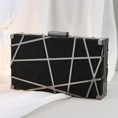 metal dinner bag diagonal span womens hand female small