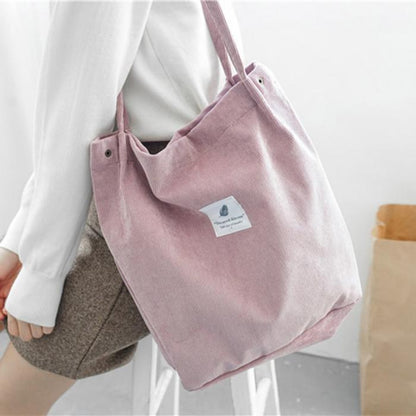 womens shopping bag large ladies canvas shoulder bags tote shopper eco reusable bag cotton cloth handbag for women