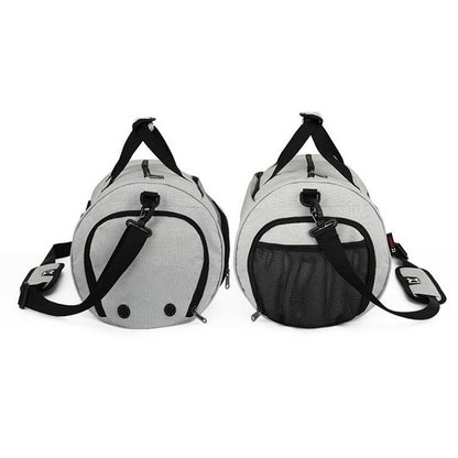 mens portable color blocked travel crossbody bag