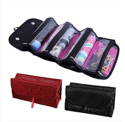 ladies cosmetic bag koreas large capacity transparent folding dumplings