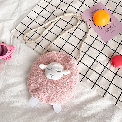 Small Wool Velvet Bag Female  Japanese  Cute Girl Portable  Small Satchel