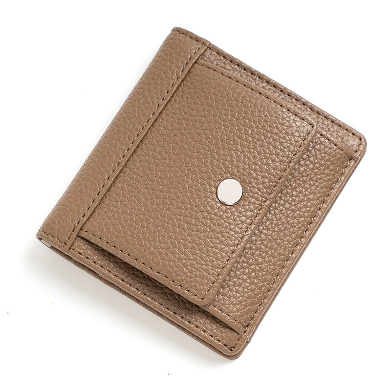 womens wallet short thin card holder womens high sense mini and simple coin purse