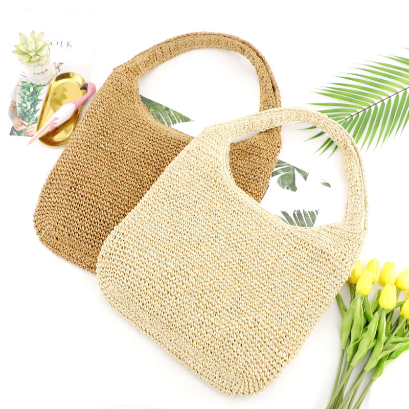 womens simple fashion woven bag