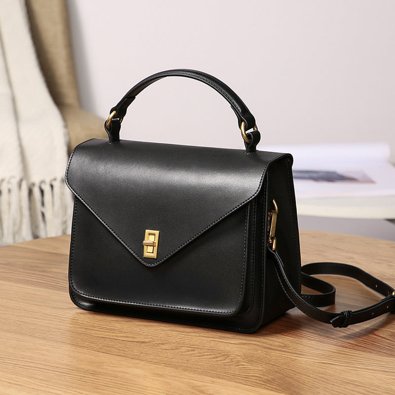 fashion retro leather handbag womens