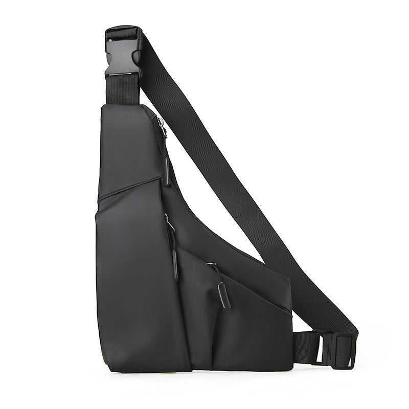 close fitting triangle bag casual derm mens crossbody casual chest bag