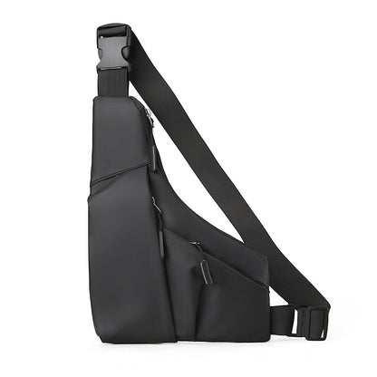 close fitting triangle bag casual derm mens crossbody casual chest bag