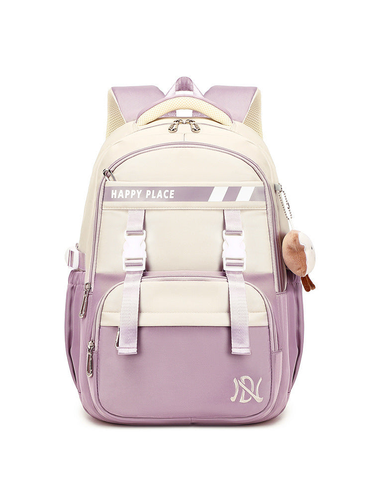 minimalist preppy style stain resistant schoolbag