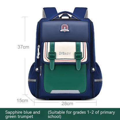 one piece open spine protection childrens schoolbag lightweight