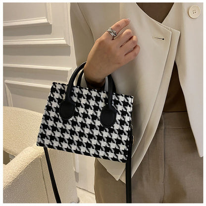 Plaid Small Handbag Women's Casual Shoulder Crossbody Bag