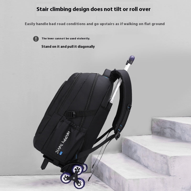 fashion six wheel large capacity student trolley bag