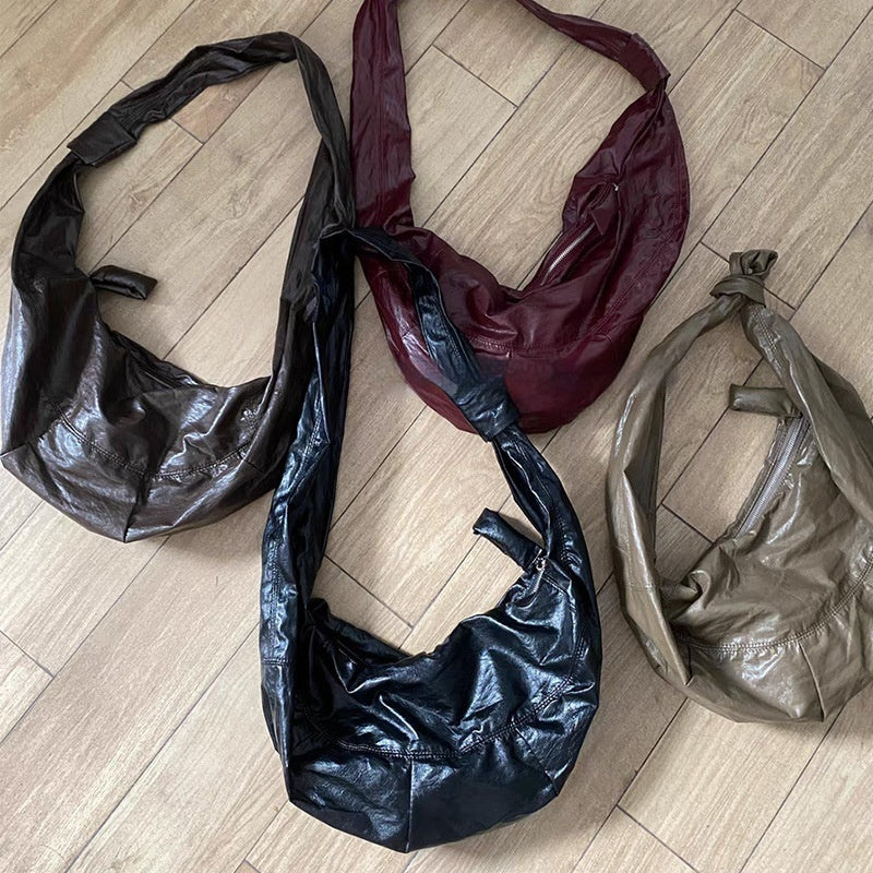 dumpling retro lazy shoulder messenger bag