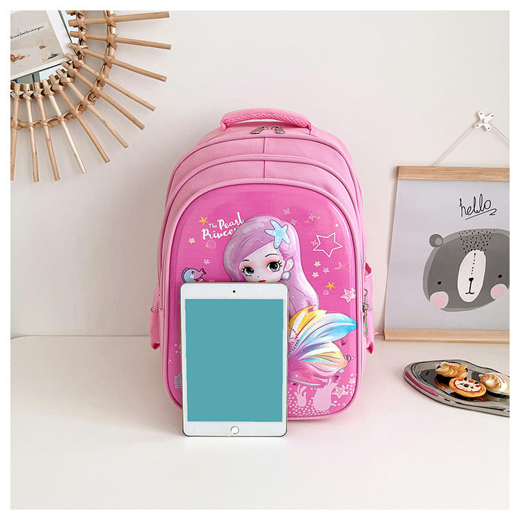 cartoon breathable burden reducing childrens backpack